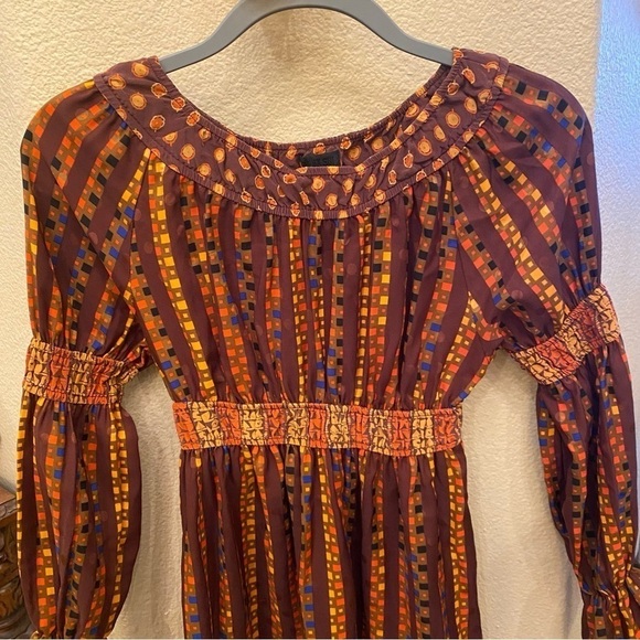 ANNA SUI x Target Perfect Fall Peasant Boho Limited Edition Dress Size XS - Picture 2 of 9